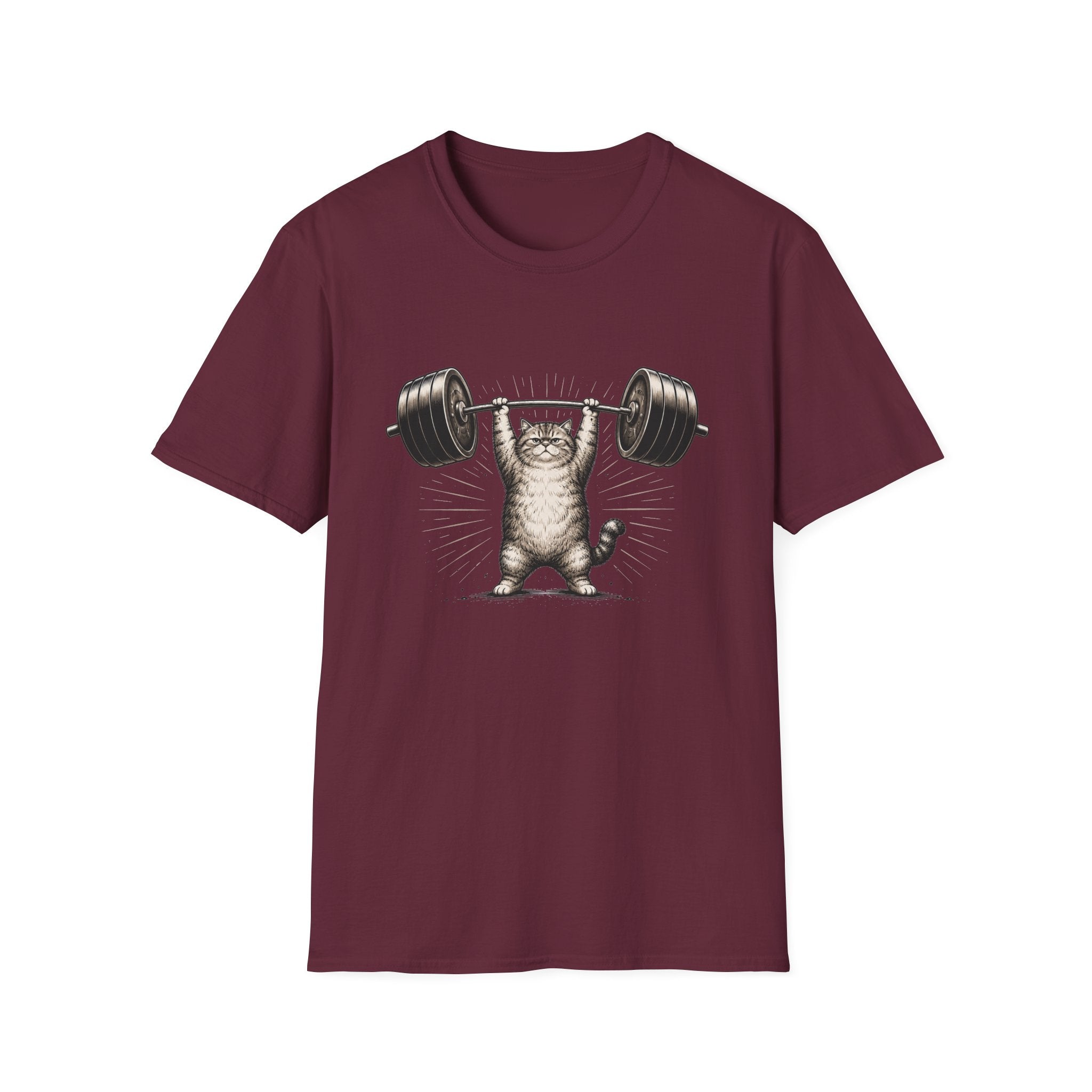 Grumpy Lifting Cat T-Shirt
