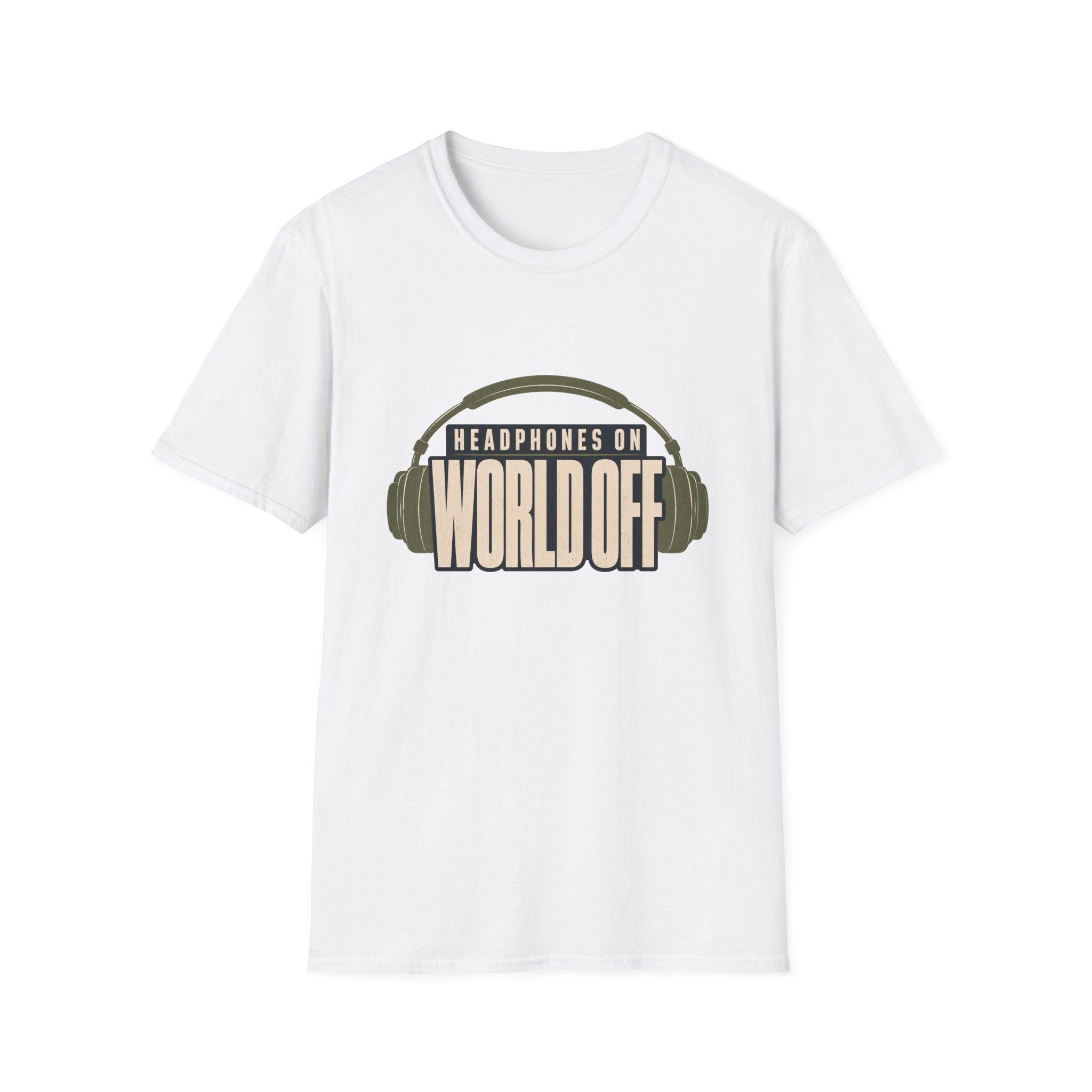 Headphones On World Off T-Shirt