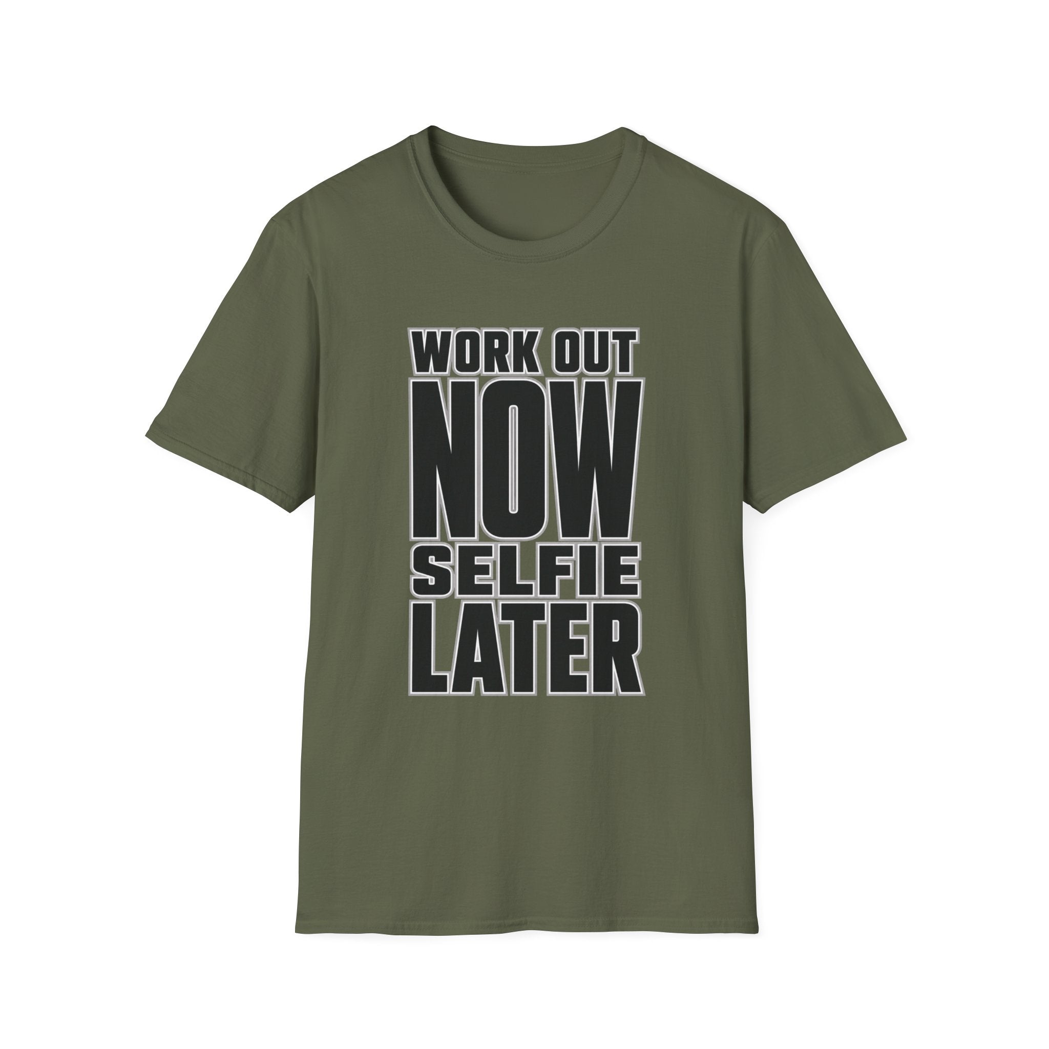 Workout Now Selfie Later T-Shirt