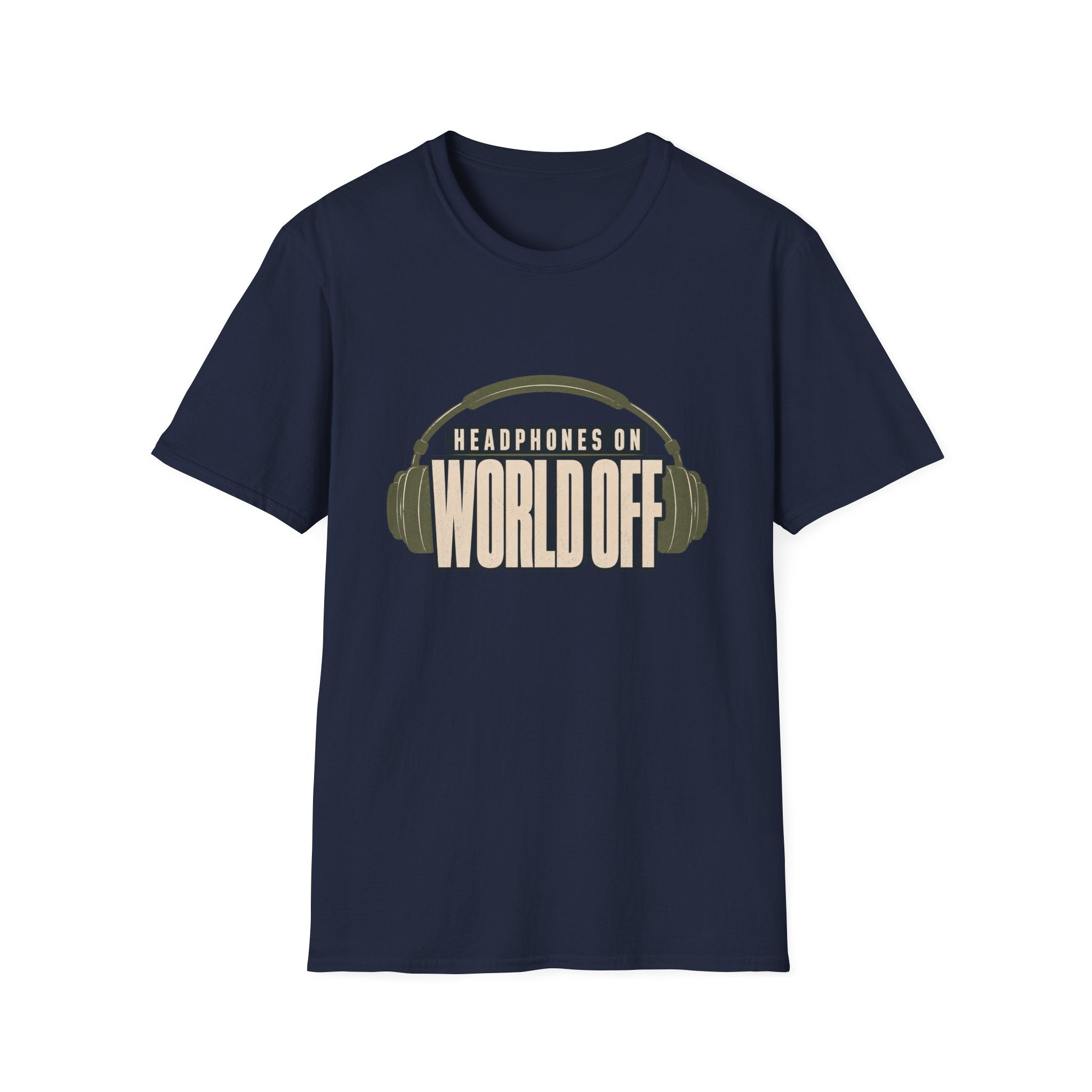 Headphones On World Off T-Shirt