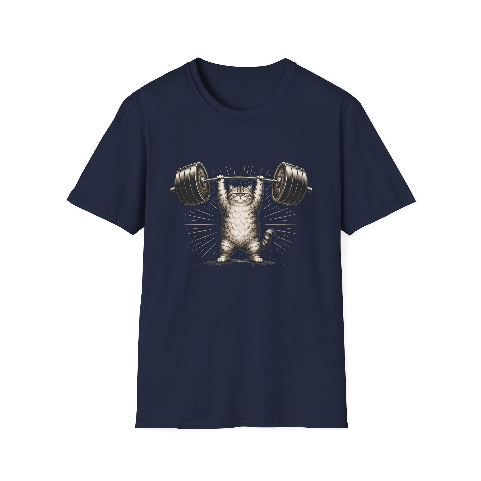 Grumpy Lifting Cat T-Shirt