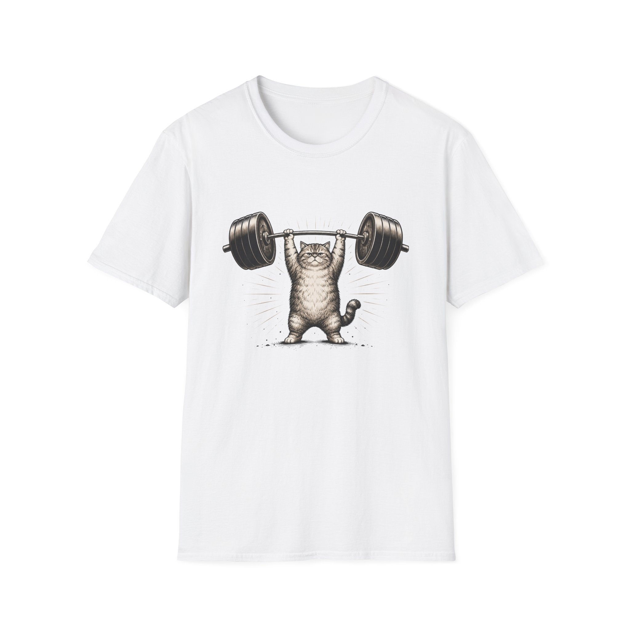 Grumpy Lifting Cat T-Shirt