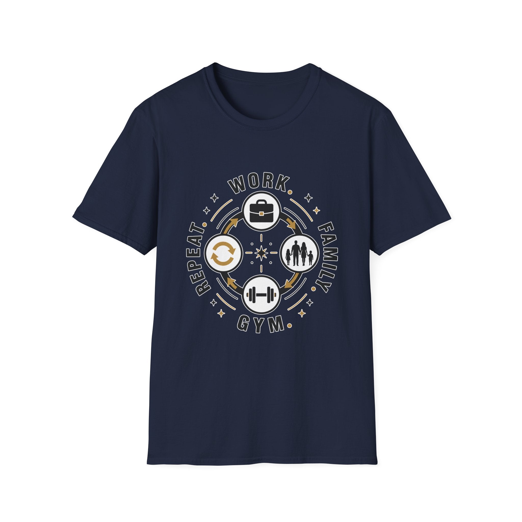 Work Family Gym Repeat T-Shirt