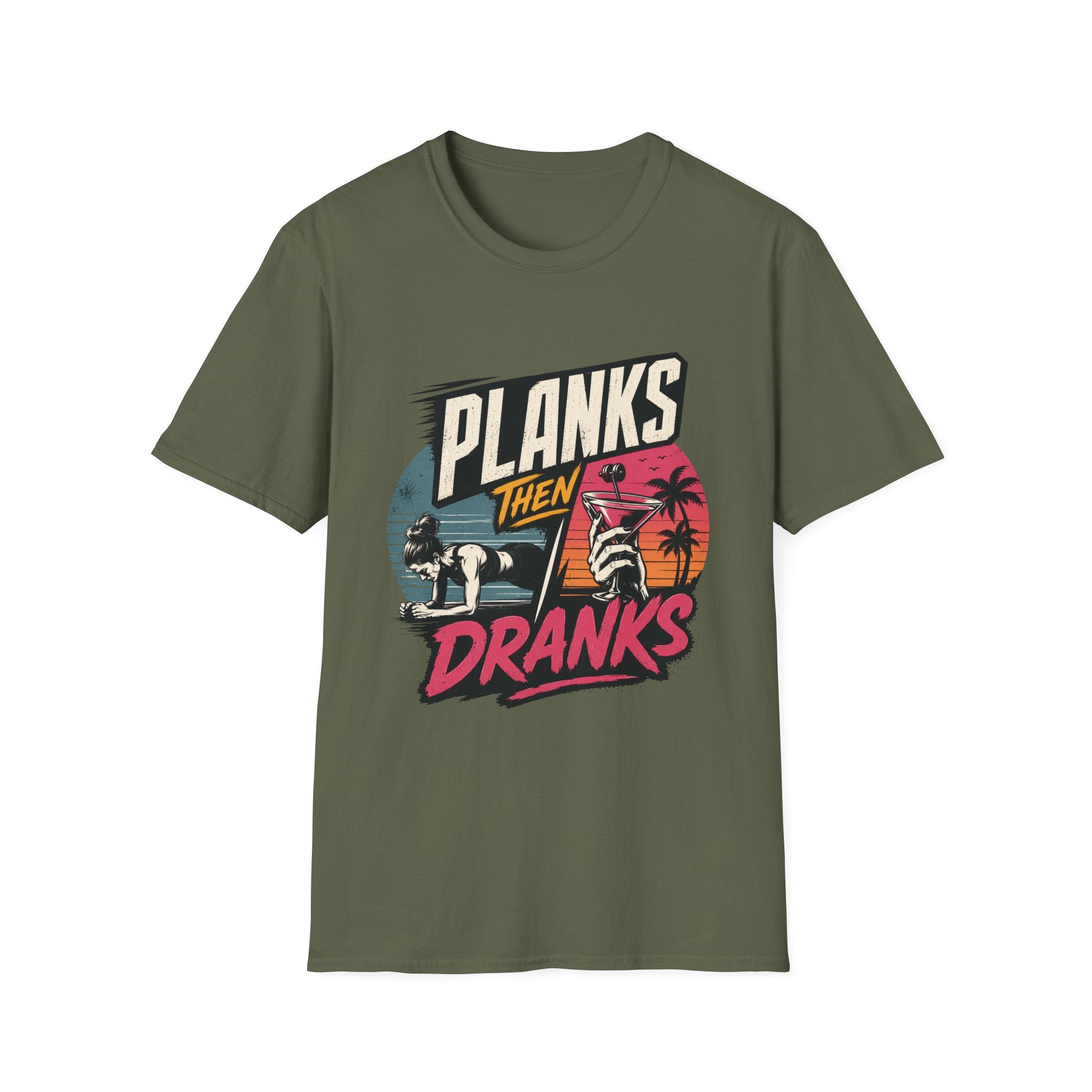 Planks Then Dranks T-Shirt