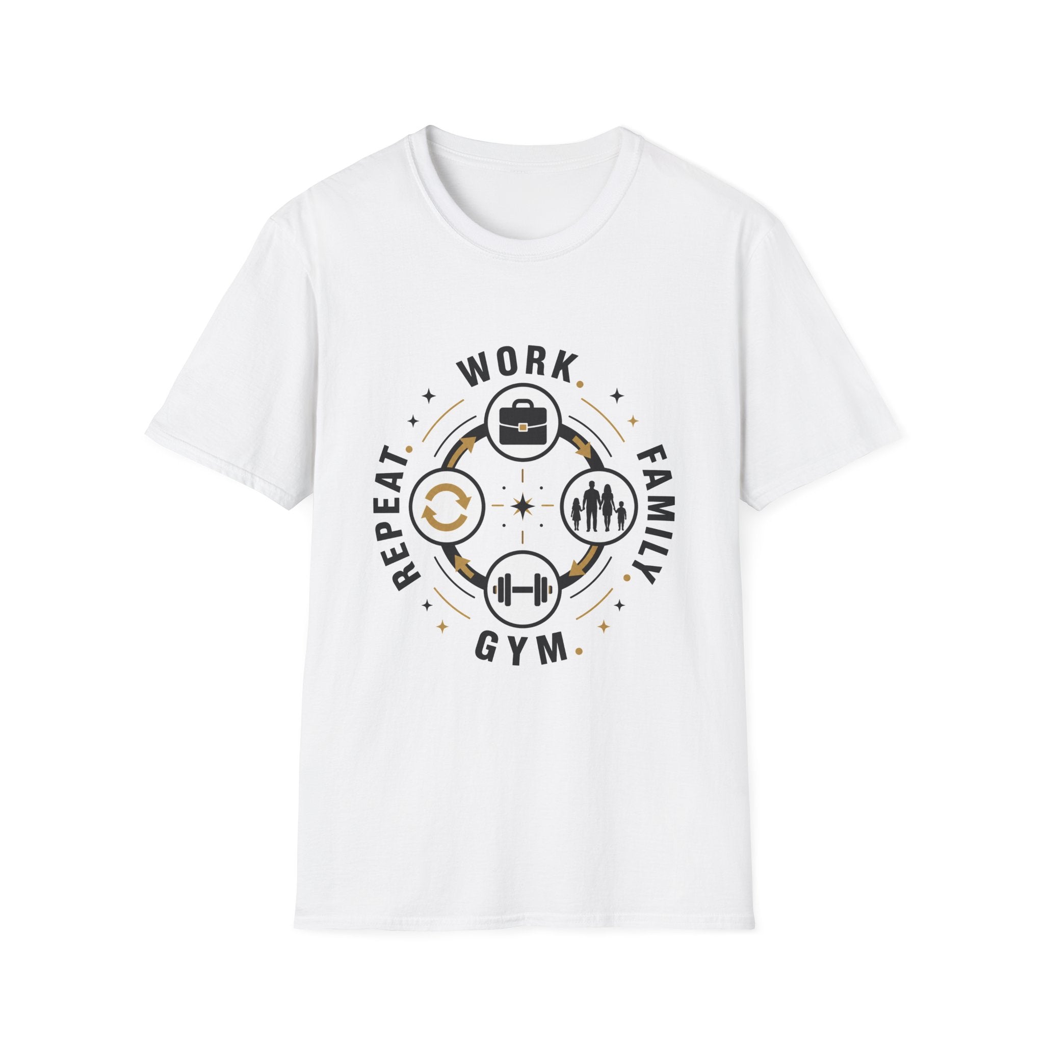 Work Family Gym Repeat T-Shirt