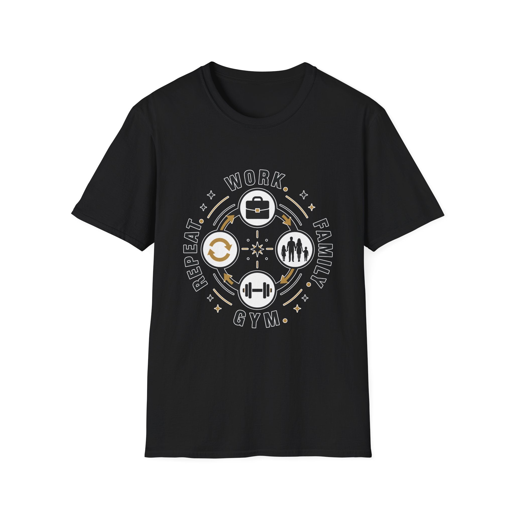 Work Family Gym Repeat T-Shirt