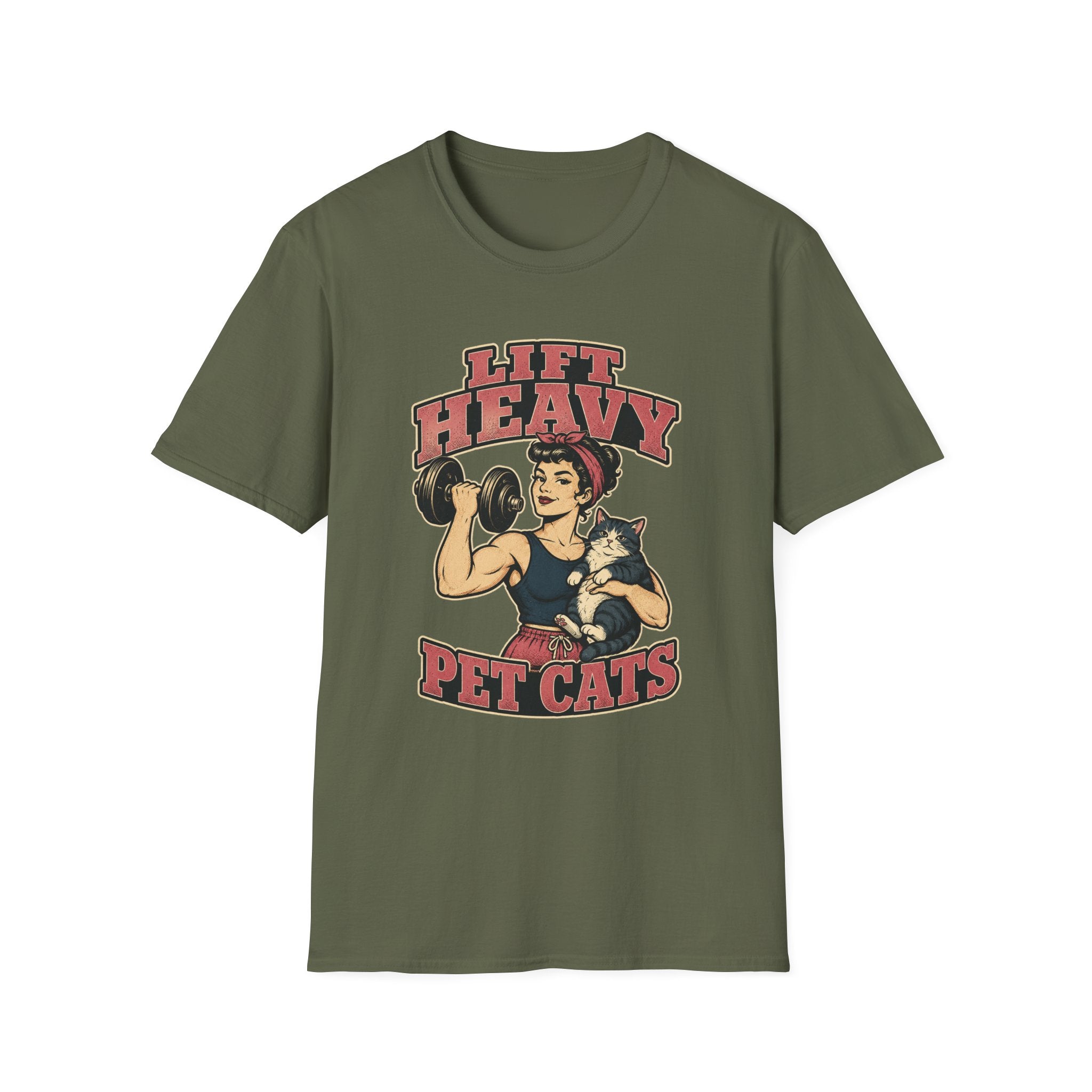 Lift Heavy Pet Cats T-Shirt
