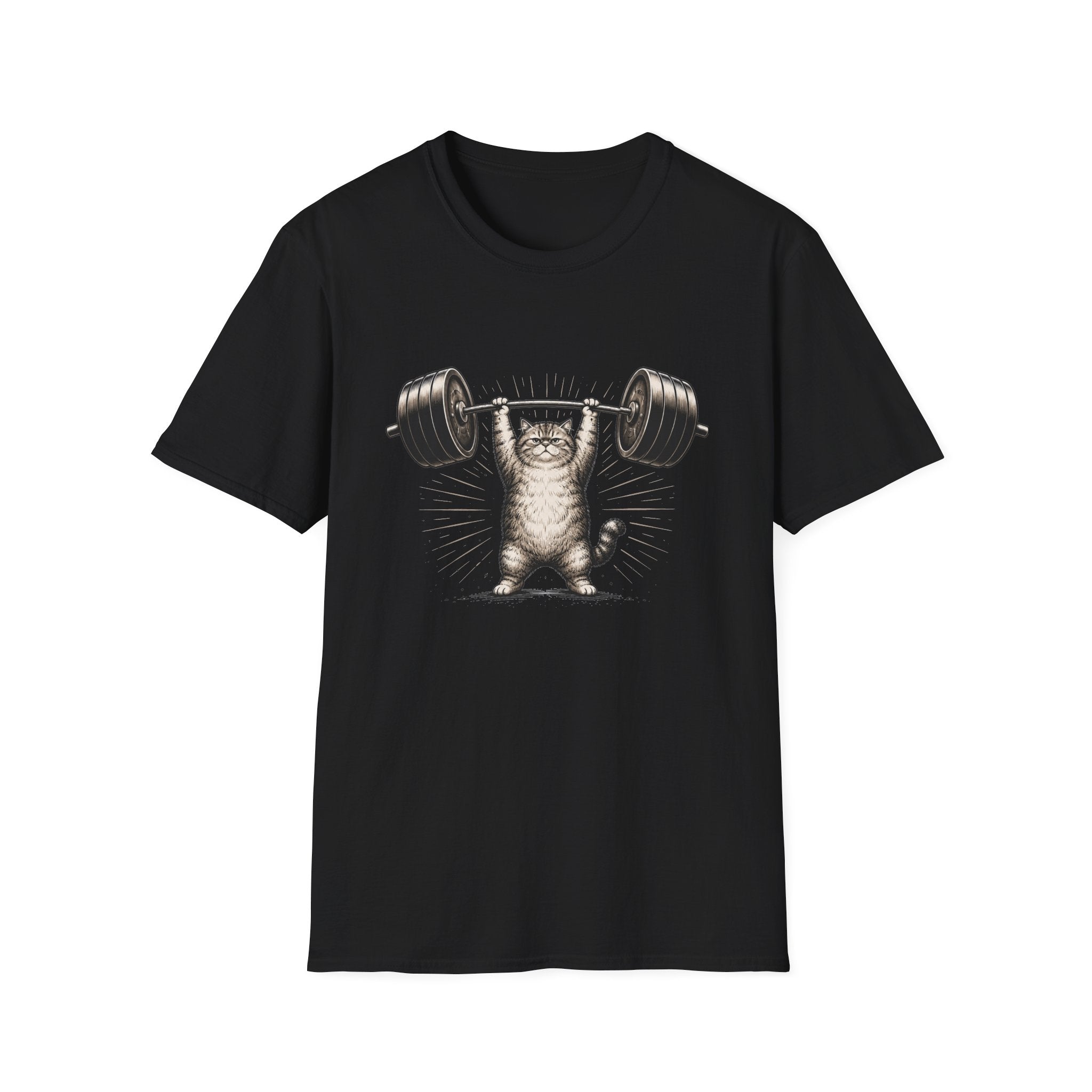 Grumpy Lifting Cat T-Shirt