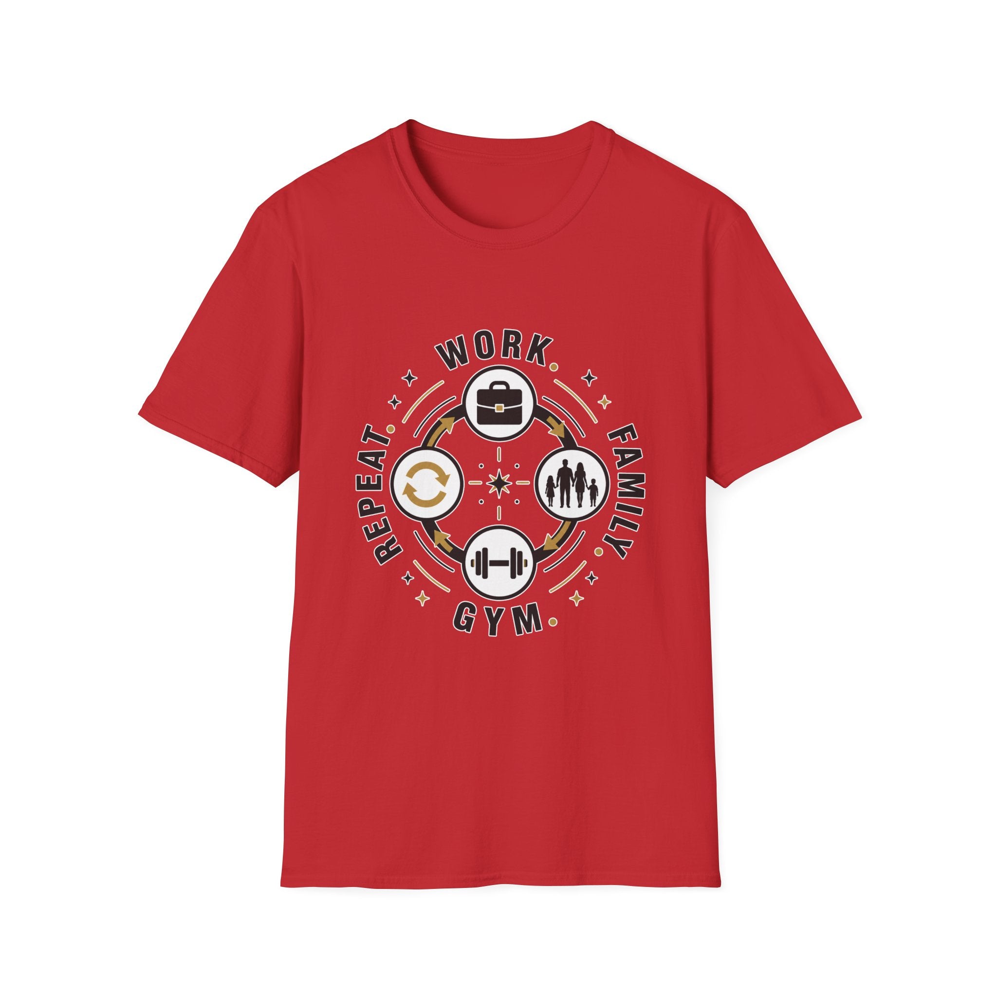 Work Family Gym Repeat T-Shirt