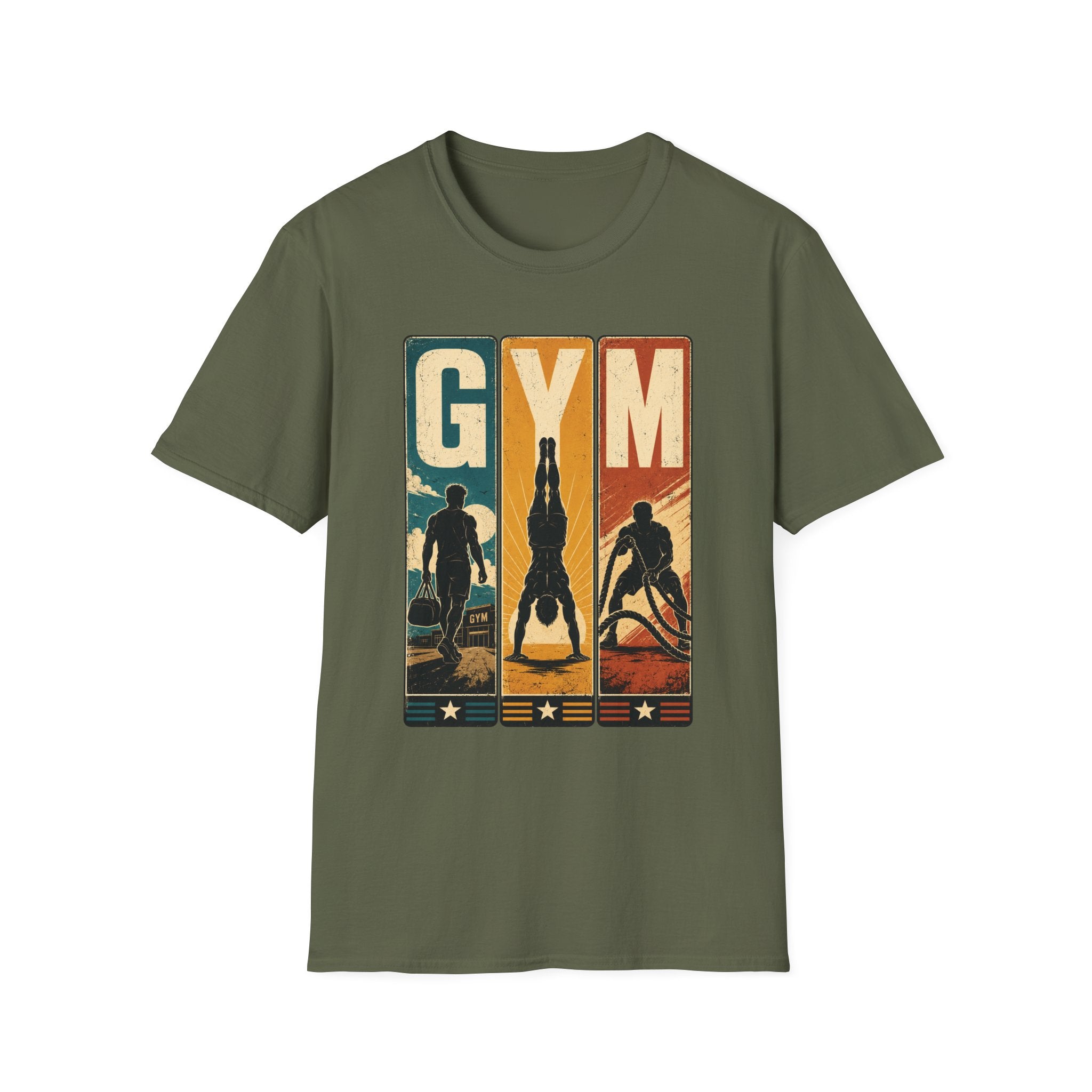Retro Gym Panels T-Shirt
