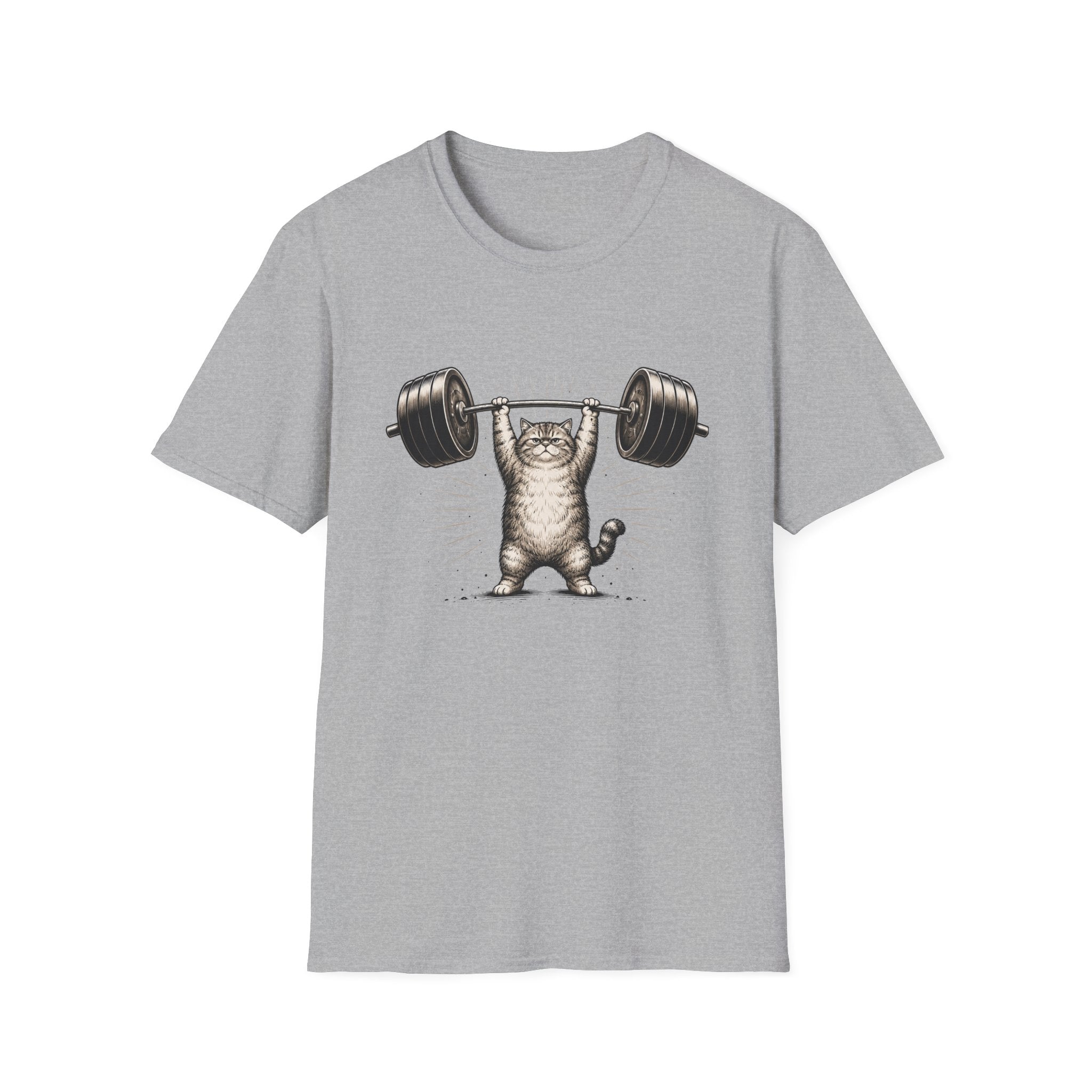 Grumpy Lifting Cat T-Shirt