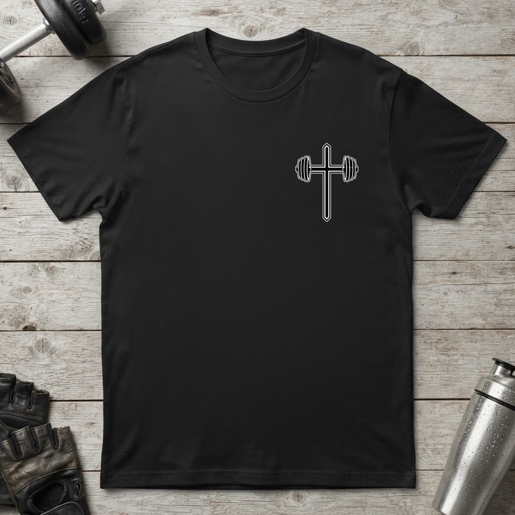 Barbell Cross T-Shirt