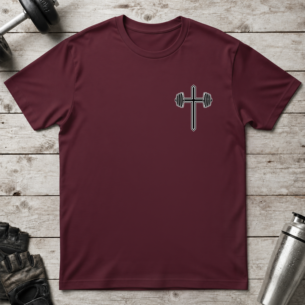 Barbell Cross T-Shirt