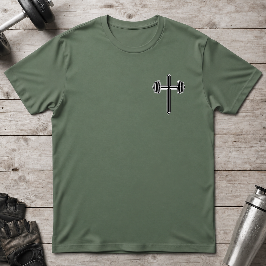 Barbell Cross T-Shirt