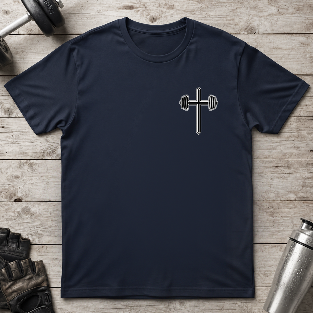Barbell Cross T-Shirt