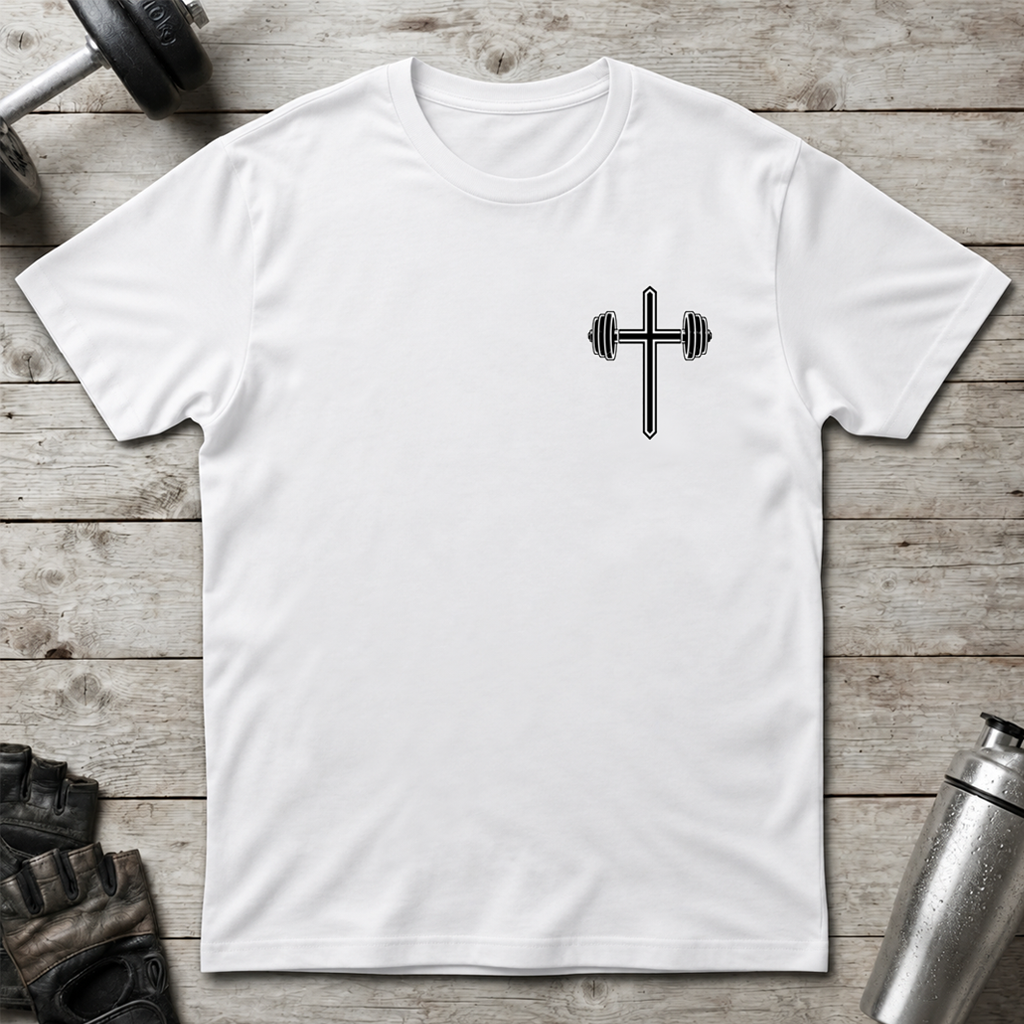 Barbell Cross T-Shirt