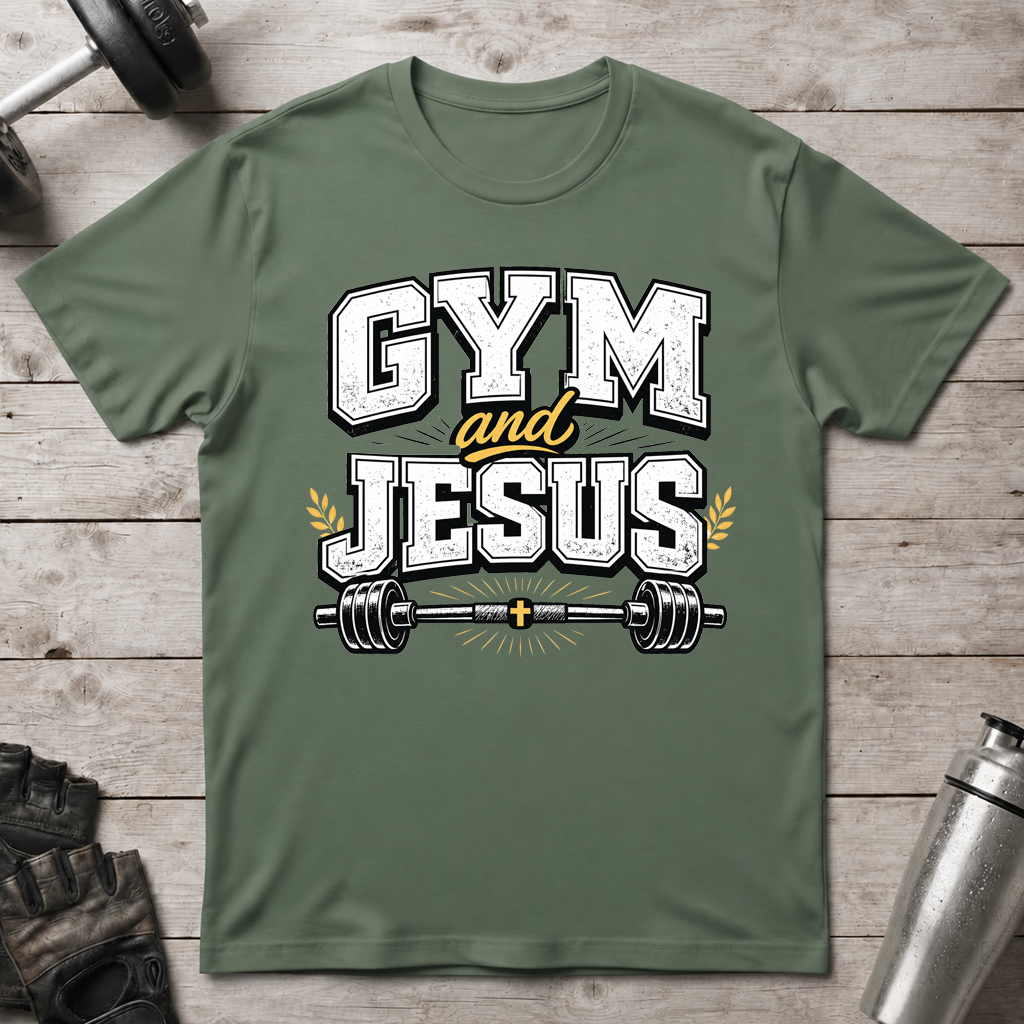 Gym and Jesus T-Shirt
