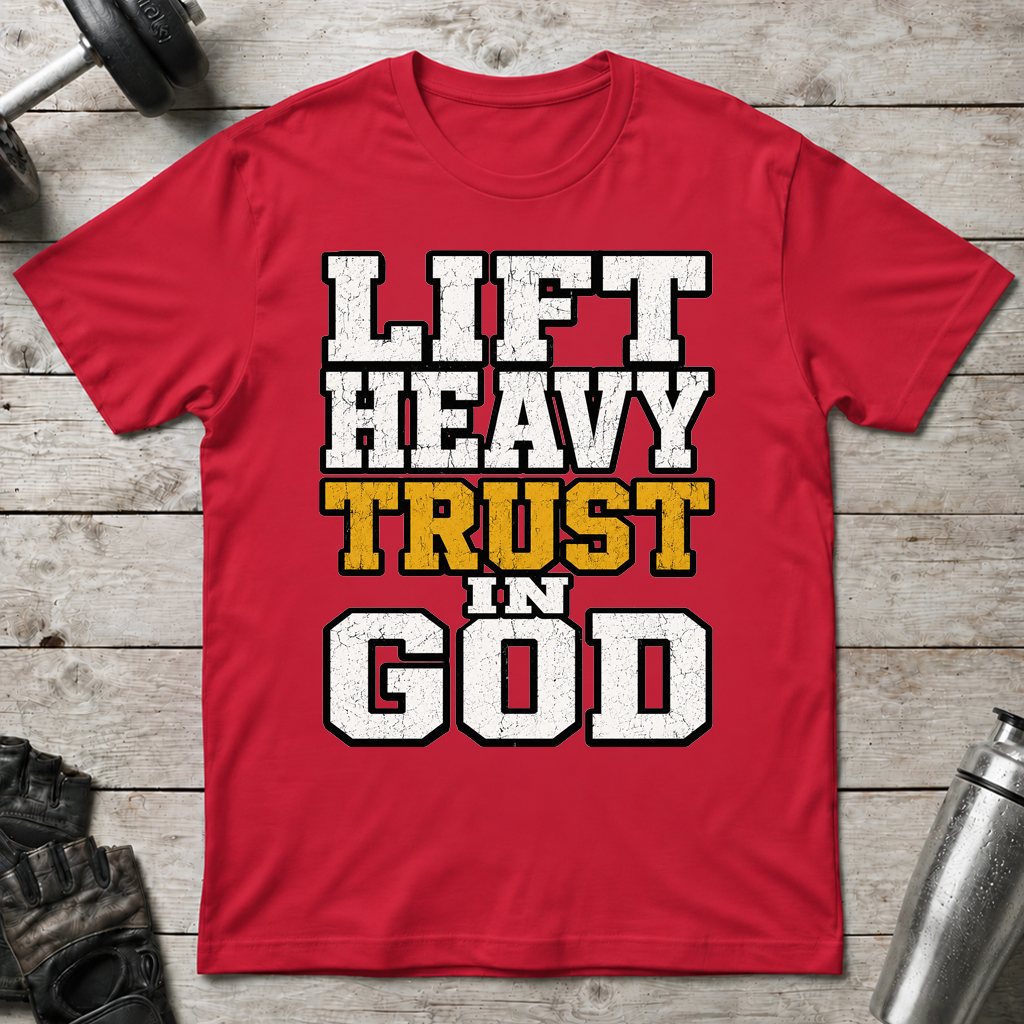 Lift Heavy Trust God T-Shirt