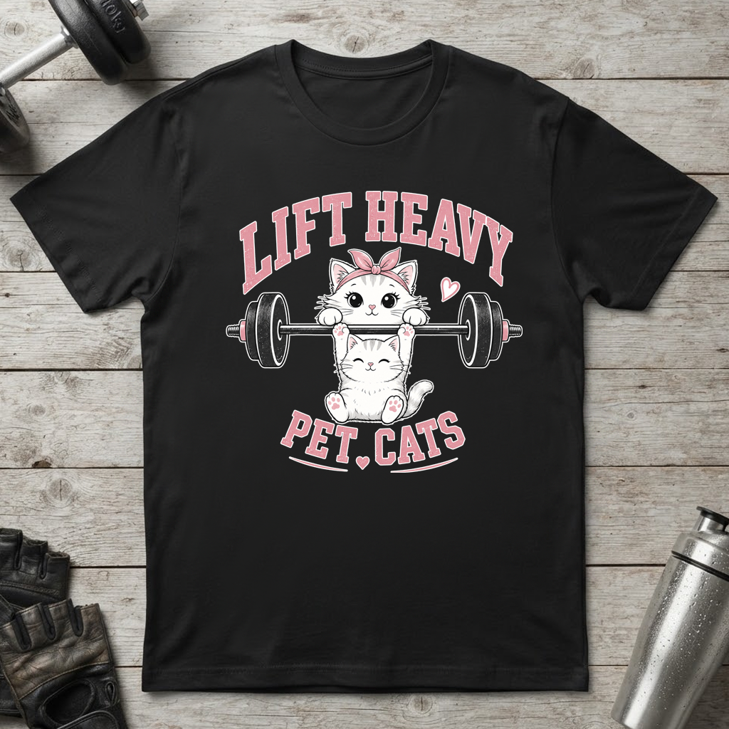 Lift Heavy Pet Cats T-Shirt