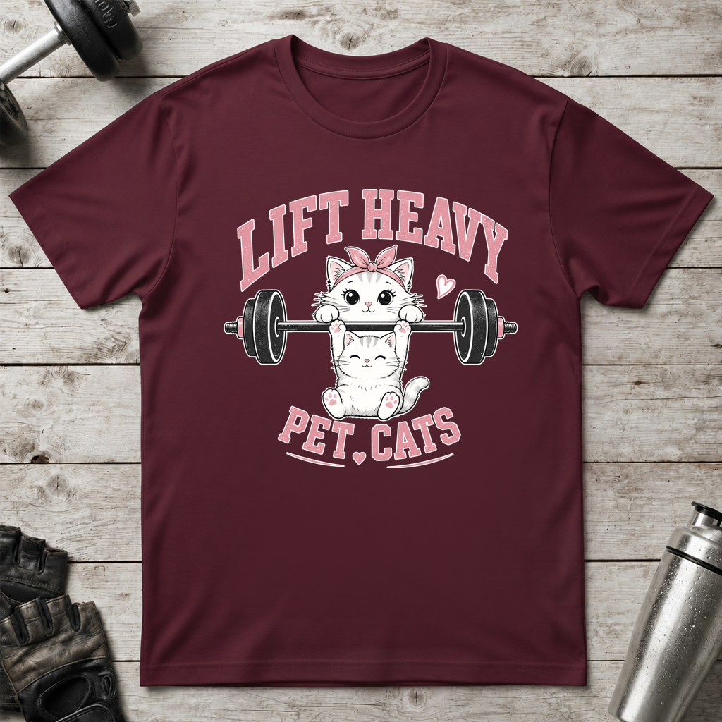 Lift Heavy Pet Cats T-Shirt
