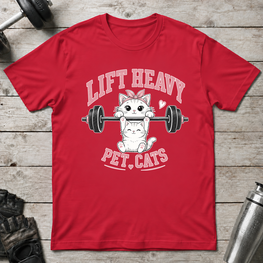 Lift Heavy Pet Cats T-Shirt