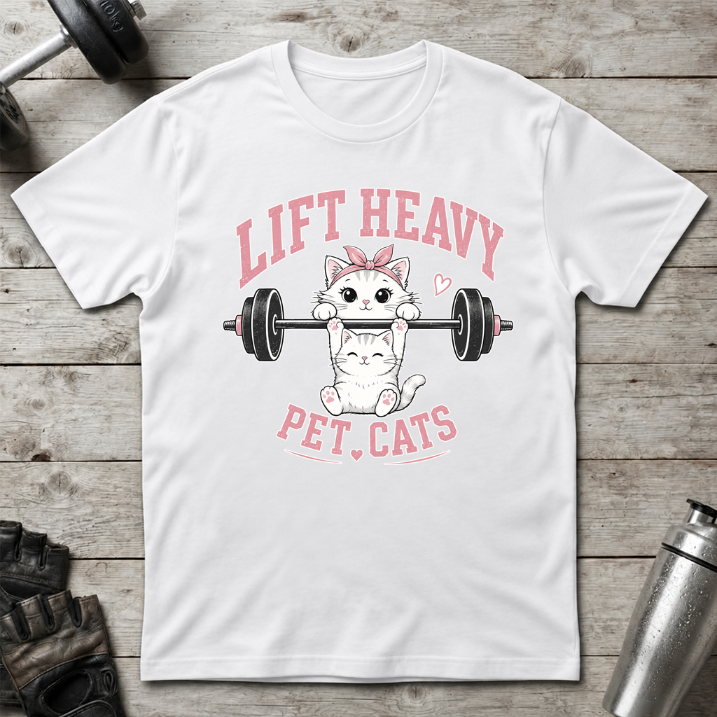 Lift Heavy Pet Cats T-Shirt