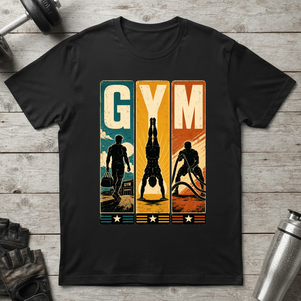Retro Gym Panels T-Shirt