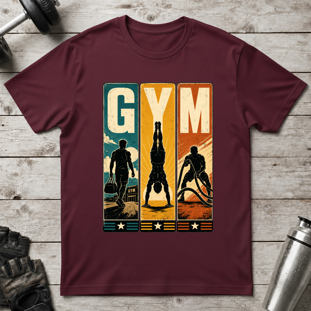 Retro Gym Panels T-Shirt