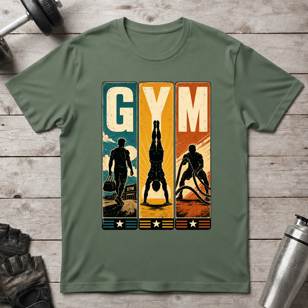 Retro Gym Panels T-Shirt