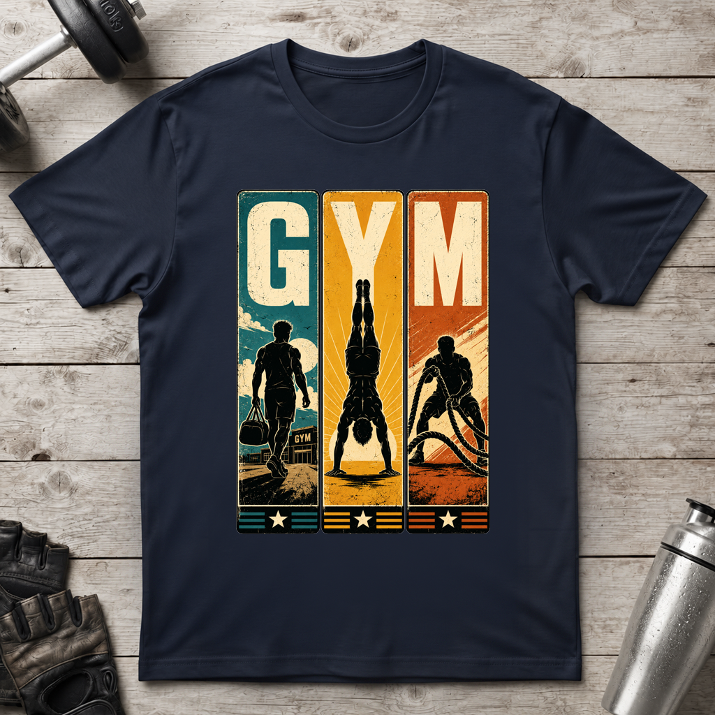 Retro Gym Panels T-Shirt