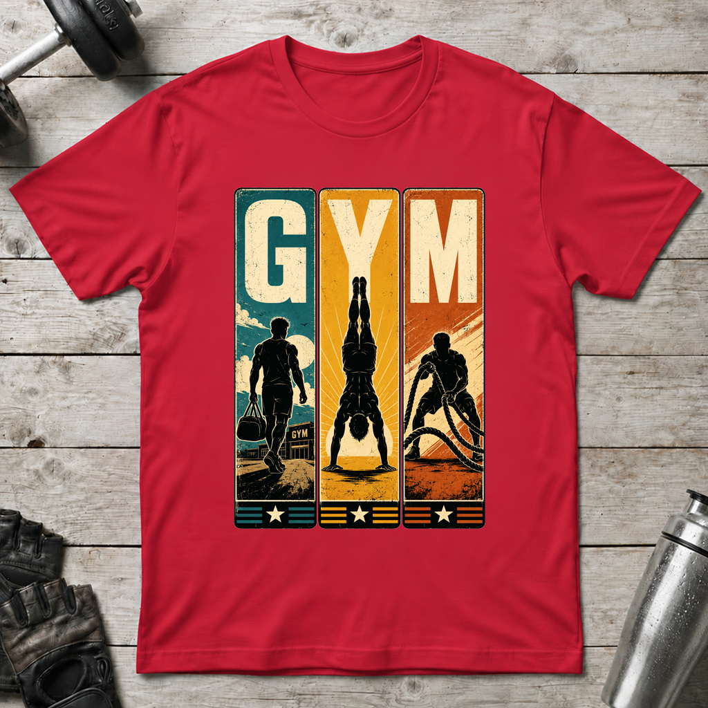 Retro Gym Panels T-Shirt