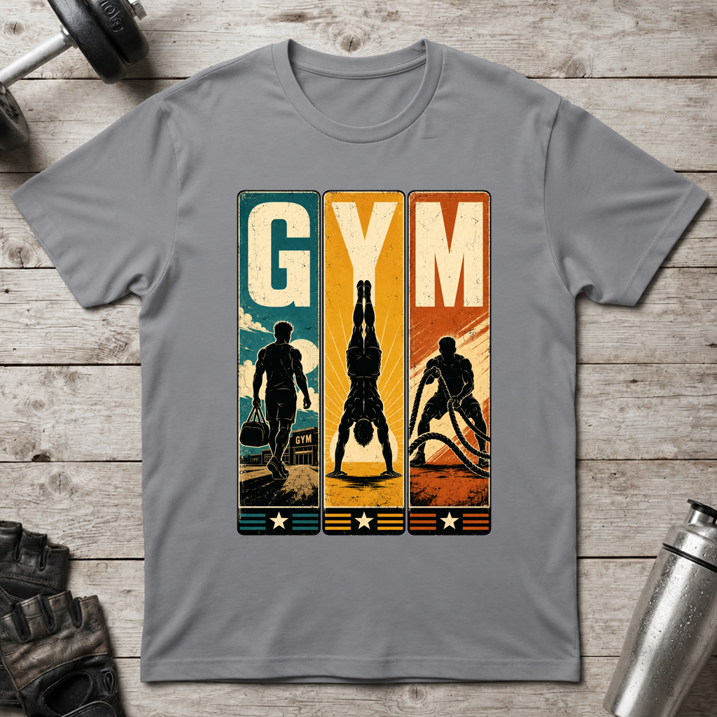 Retro Gym Panels T-Shirt