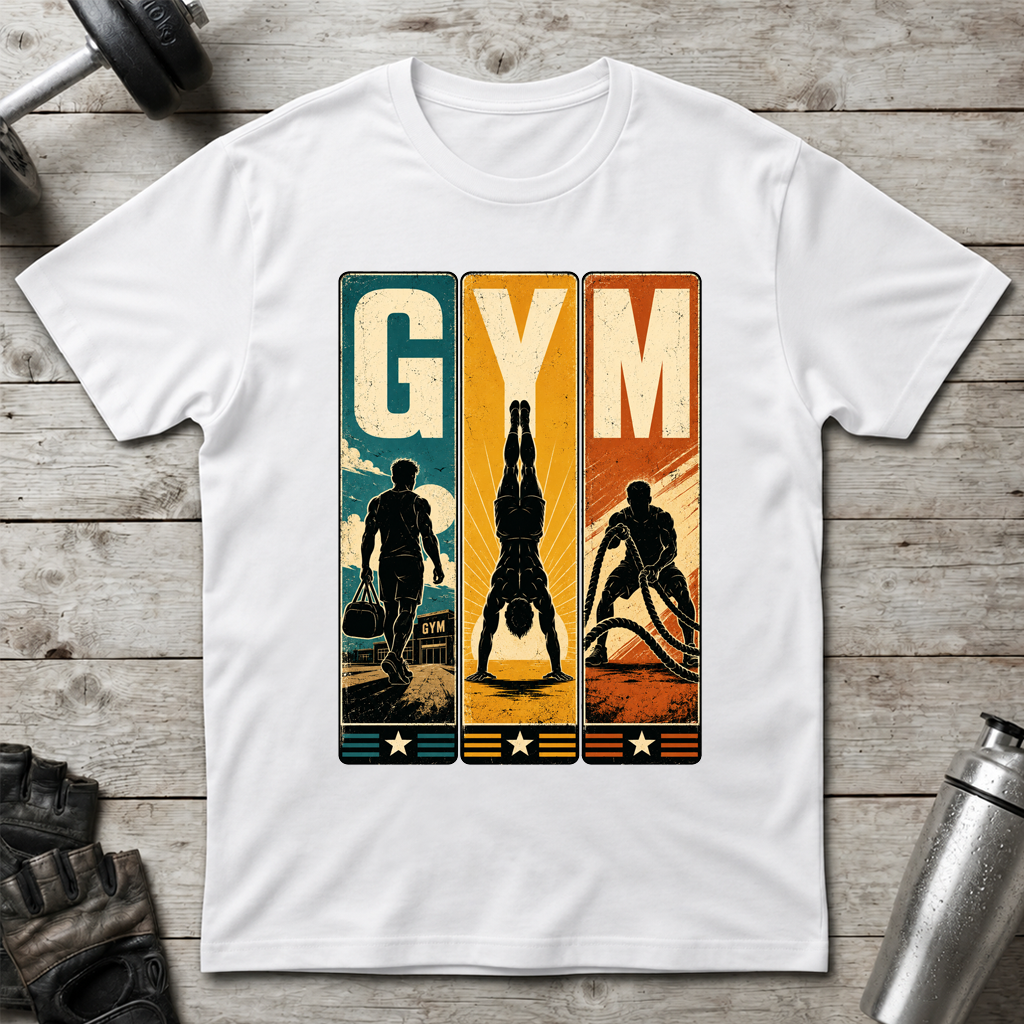 Retro Gym Panels T-Shirt
