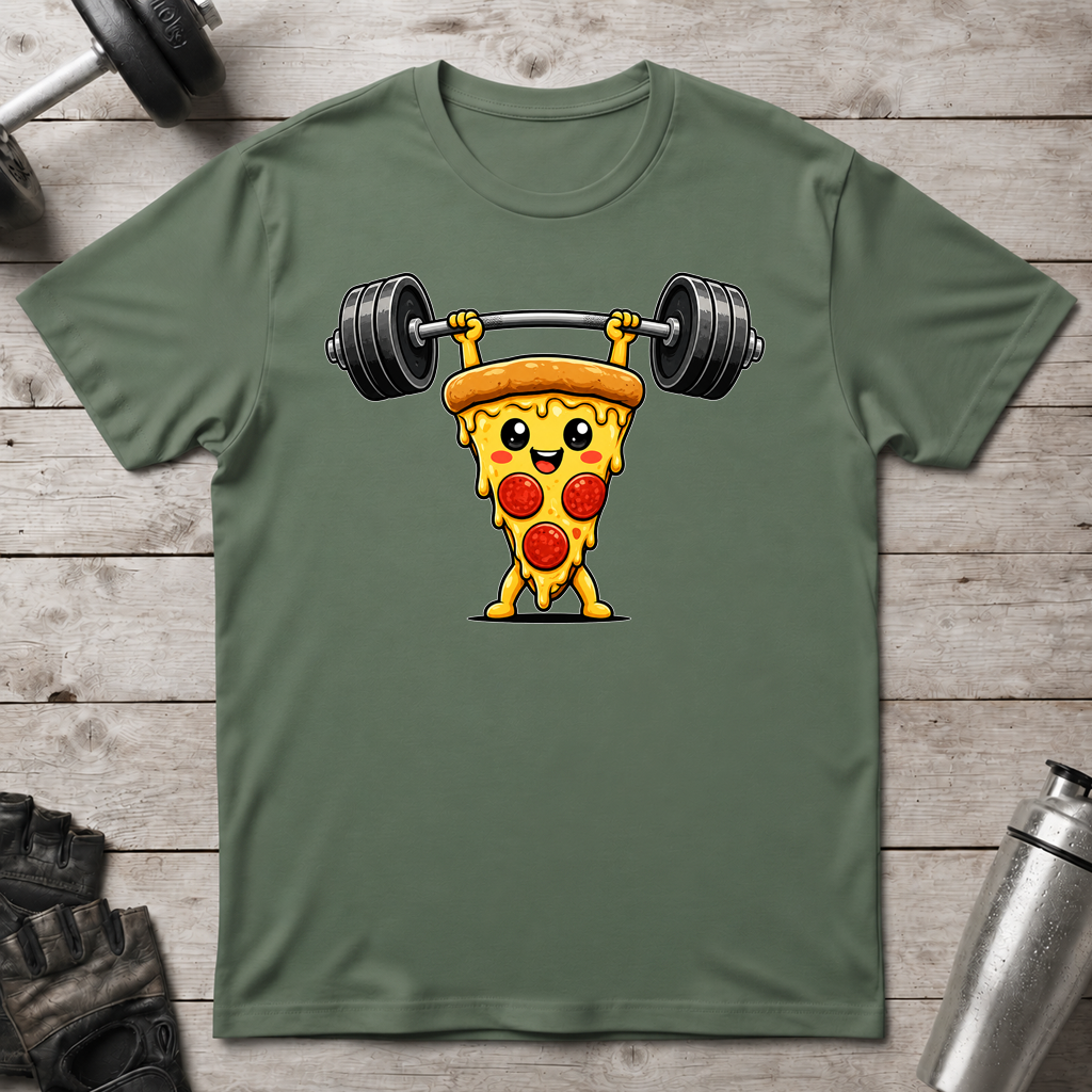 Pizza Weightlifter T-Shirt