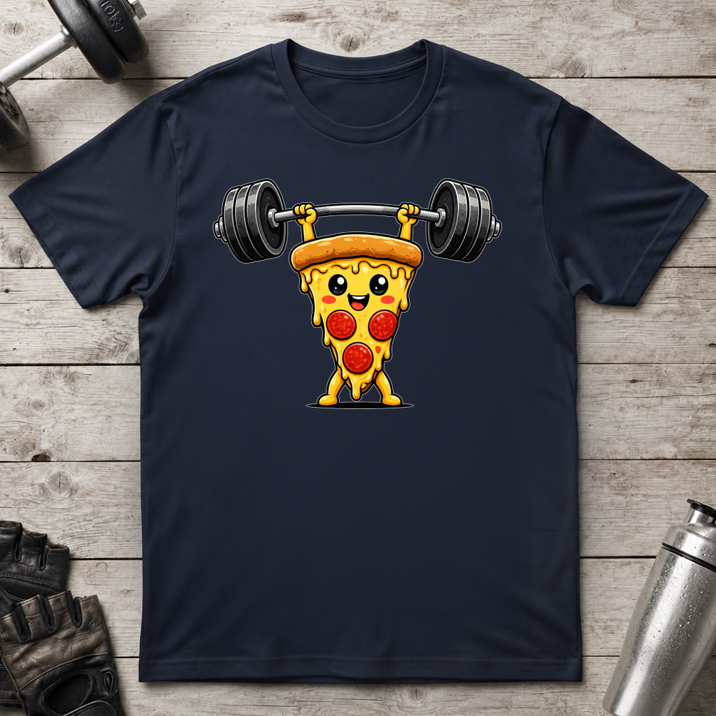 Pizza Weightlifter T-Shirt