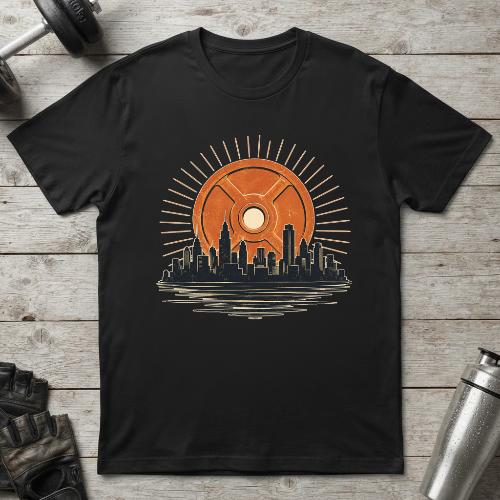 Weight Plate Sunset T-Shirt