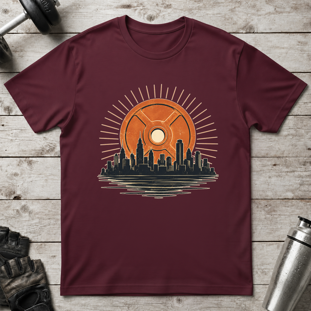 Weight Plate Sunset T-Shirt