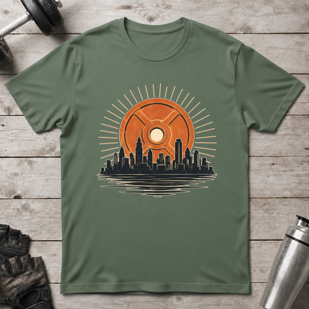 Weight Plate Sunset T-Shirt
