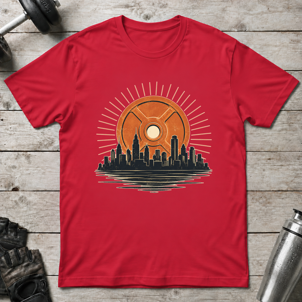 Weight Plate Sunset T-Shirt