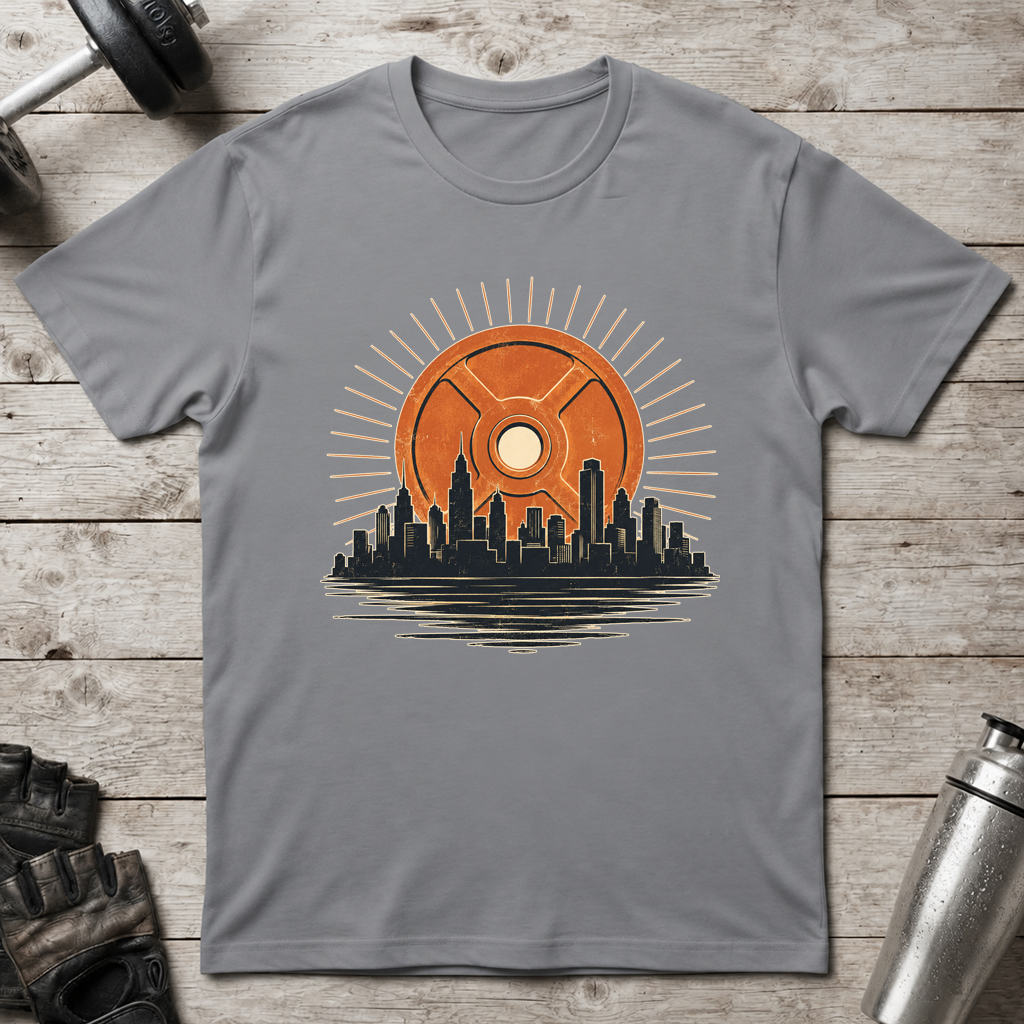 Weight Plate Sunset T-Shirt