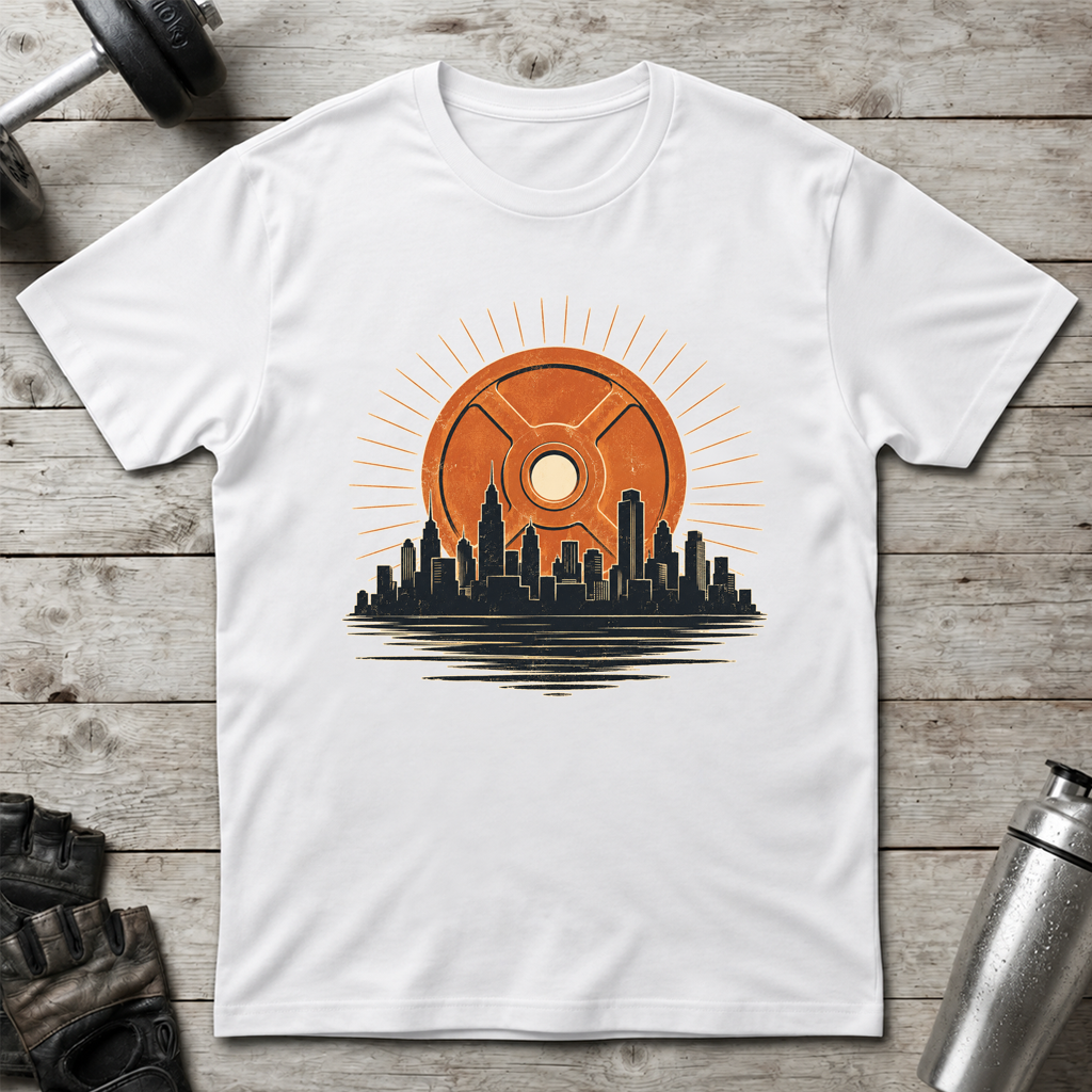 Weight Plate Sunset T-Shirt