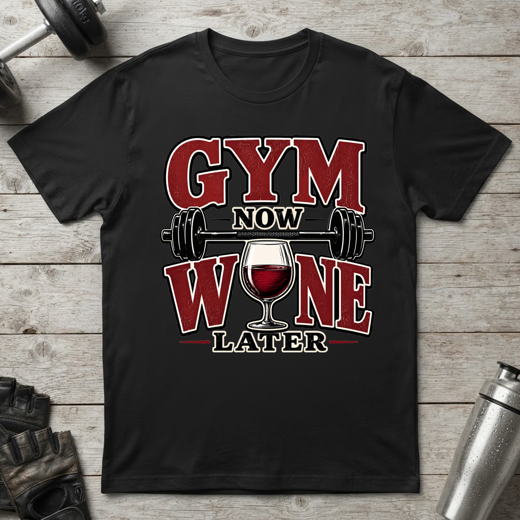 Gym Now Wine Later T-Shirt
