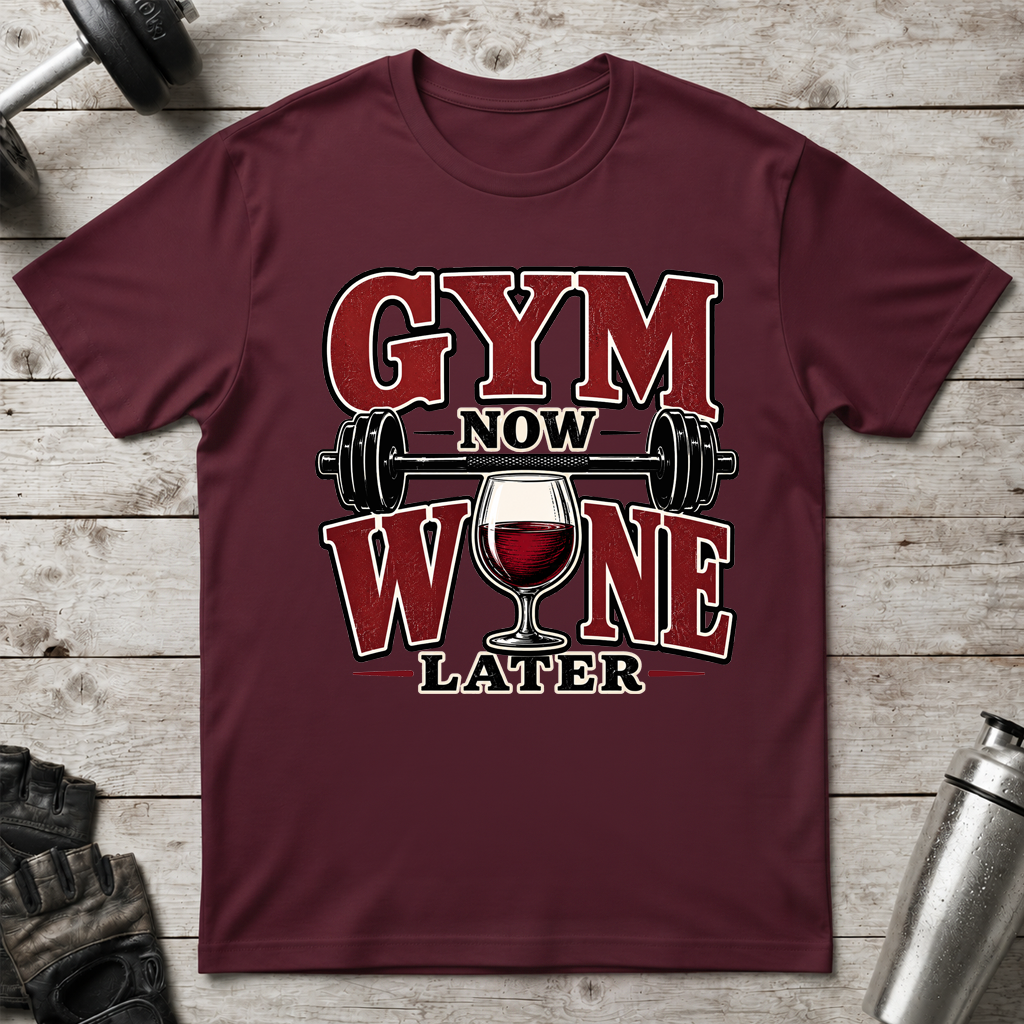 Gym Now Wine Later T-Shirt