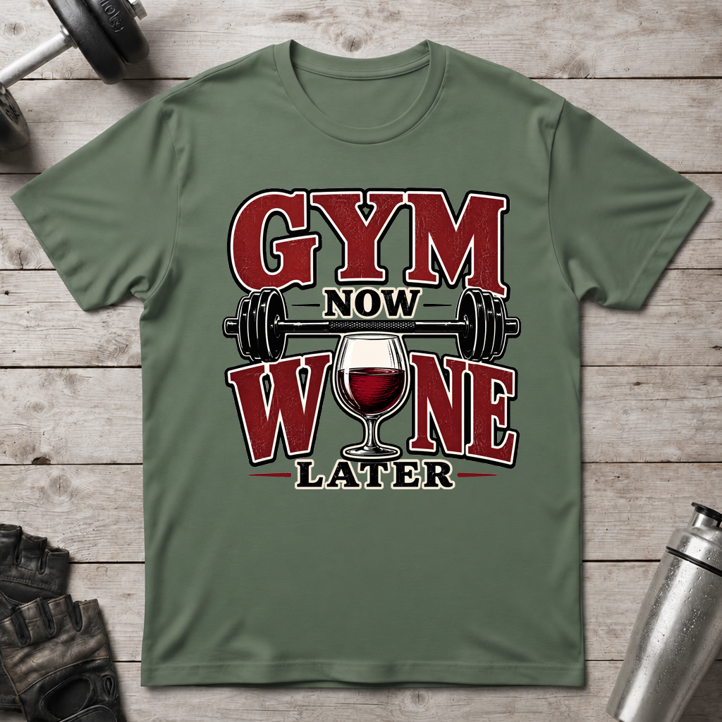 Gym Now Wine Later T-Shirt