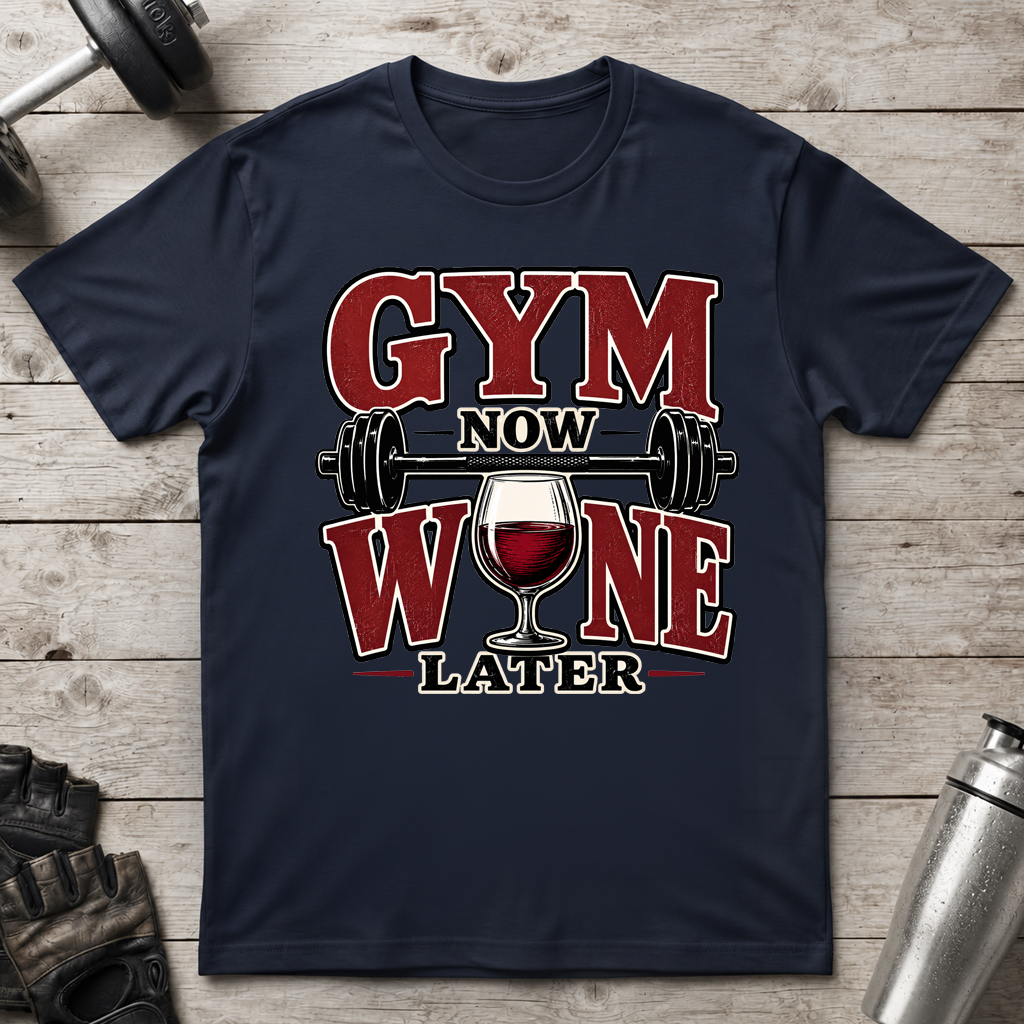 Gym Now Wine Later T-Shirt