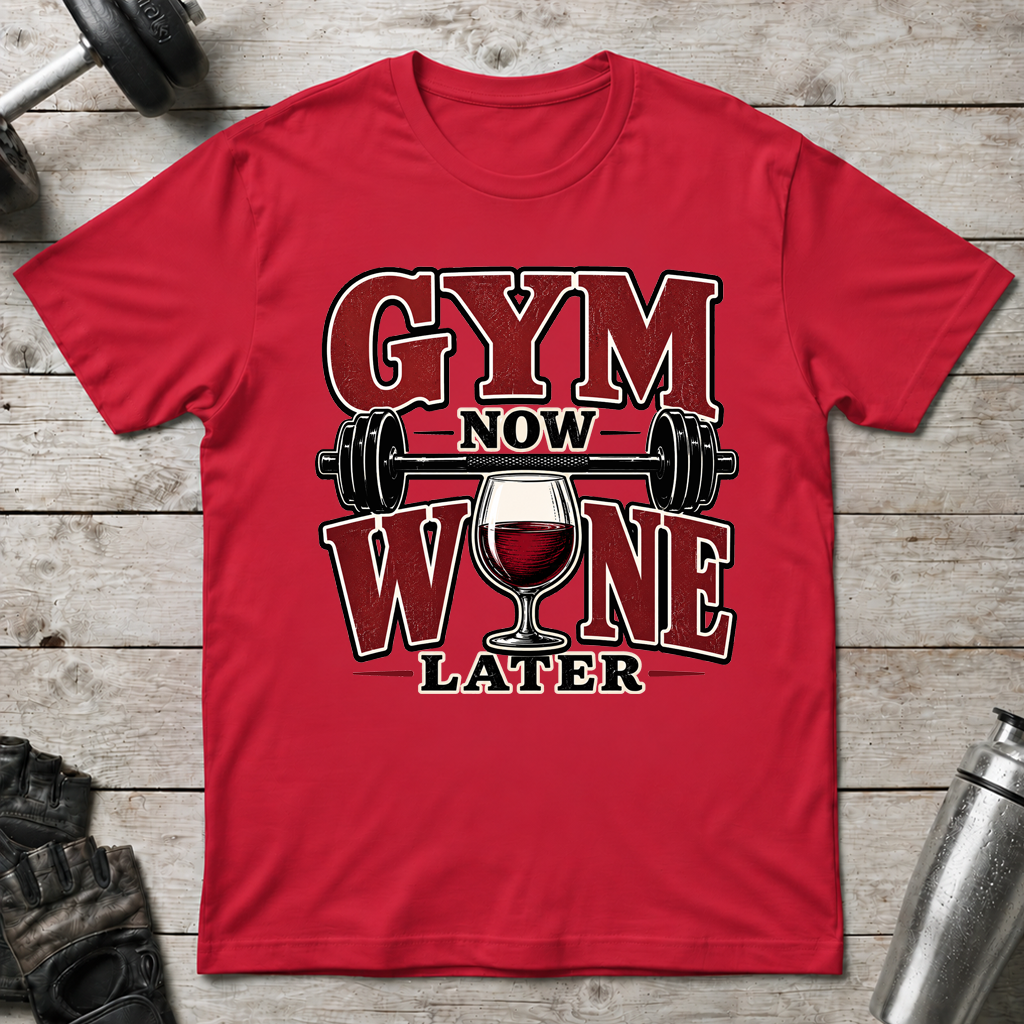 Gym Now Wine Later T-Shirt