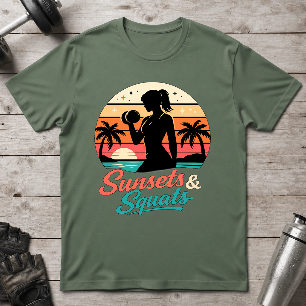 Sunsets and Squats T-Shirt