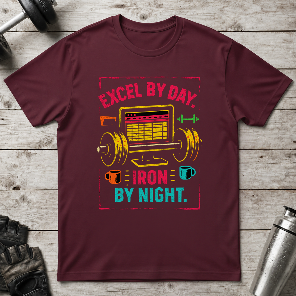 Excel By Day Iron By Night T-Shirt