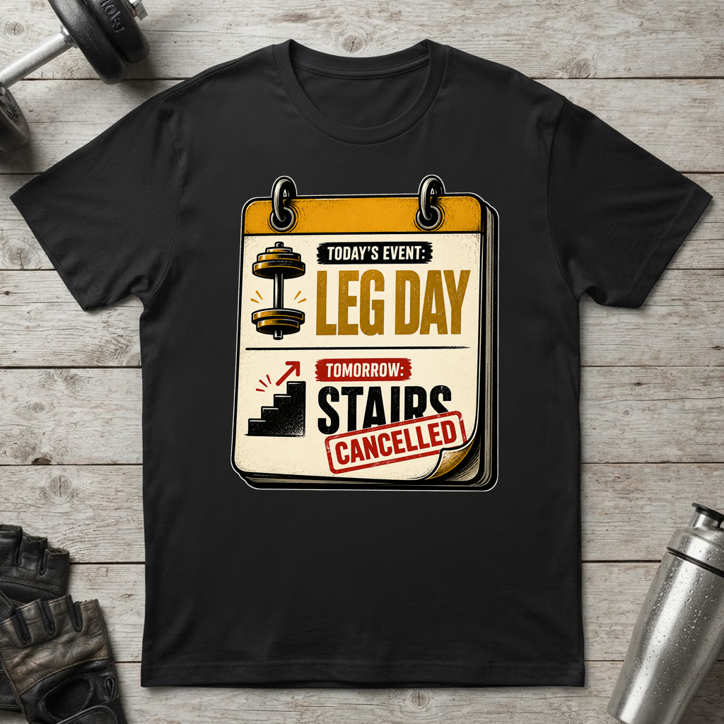 Leg Day Stairs Cancelled T-Shirt