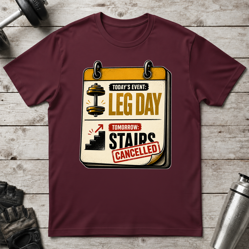 Leg Day Stairs Cancelled T-Shirt